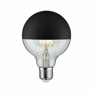 PAULMANN LED Globe 6, 5 W E27 zrcadlový svrchlík černá mat teplá bílá stmívatelné 286.76 obraz