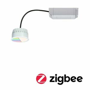 PAULMANN LED Modul vestavné svítidlo Smart Home Zigbee RGBW Coin kruhové 50mm Coin 5, 2W 400lm 230V RGBW satén obraz