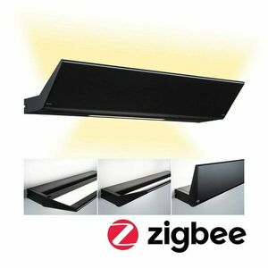 PAULMANN LED nástěnné svítidlo Smart Home Zigbee Ranva měnitelná bílá / 230V 13W stmívatelné černá mat obraz