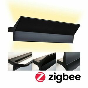 PAULMANN LED nástěnné svítidlo Smart Home Zigbee Stine měnitelná bílá / 230V 13W stmívatelné černá mat obraz