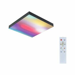 PAULMANN LED Panel Velora Rainbow dynamicRGBW hranaté 295x295mm 1420lm RGBW černá obraz