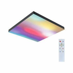 PAULMANN LED Panel Velora Rainbow dynamicRGBW hranaté 450x450mm 2110lm RGBW černá obraz