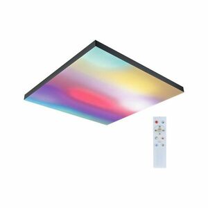PAULMANN LED Panel Velora Rainbow dynamicRGBW hranaté 595x595mm 3520lm RGBW černá obraz