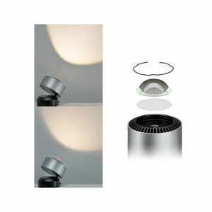 PAULMANN LED stolní lampa Aldan 3, 5W černá/hliník kartáčovaný stmívatelné 797.18 P 79718 obraz