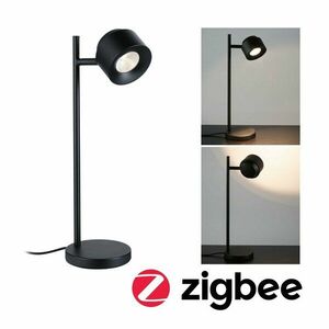 PAULMANN LED stolní lampa Smart Home Zigbee Puric Pane 2700K 4, 5W černá obraz