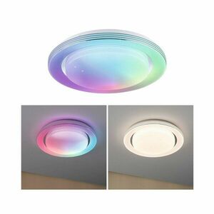 PAULMANN LED stropní svítidlo Rainbow efekt duhy RGBW 230V 22W chrom/bílá obraz