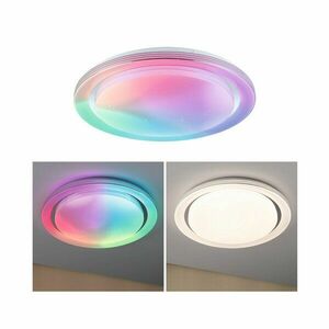 PAULMANN LED stropní svítidlo Rainbow efekt duhy RGBW 230V 38, 5W chrom/bílá obraz