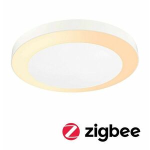 PAULMANN LED stropní svítidlo Smart Home Zigbee Circula soumrakový senzor neláká hmyz IP44 kruhové 320mm CCT 14W 230V bílá umělá hmota obraz