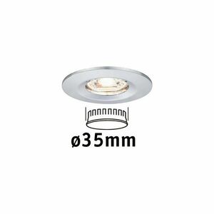 PAULMANN LED vestavné svítidlo Nova mini nevýklopné IP44 1x4W 2700K chrom 230V 943.02 obraz