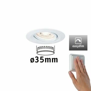 PAULMANN LED vestavné svítidlo Nova mini Plus EasyDim výklopné 1x4, 2W 2700K bílá mat 230V 929.70 obraz