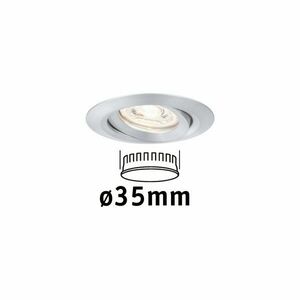 PAULMANN LED vestavné svítidlo Nova mini výklopné 1x4W 2700K hliník broušený 230V 942.96 obraz