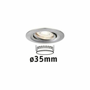 PAULMANN LED vestavné svítidlo Nova mini výklopné 1x4W 2700K kov kartáčovaný 230V 942.94 obraz