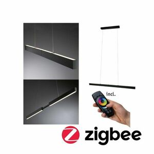 PAULMANN LED závěsné svítidlo Smart Home Zigbee Aptare 2700K 2x18 / 1x18W černá stmívatelné obraz