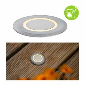 PAULMANN LED zemní svítidlo zlaté světlo neláká hmyz IP67 kruhové 50mm 2200K 2, 2W 230V hliník umělá hmota/kov obraz