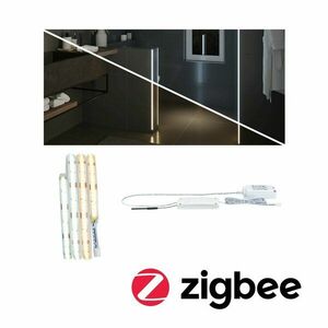 PAULMANN LumiTiles LED pásek Smart Home Zigbee Full-Line COB Slim 1m IP44 3W 544LEDs/m měnitelná bílá 7VA obraz