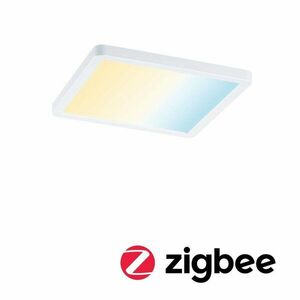 PAULMANN Smart Home Zigbee LED vestavné svítidlo Areo VariFit IP44 hranaté 175x175mm 13W bílá měnitelná bílá 930.47 obraz