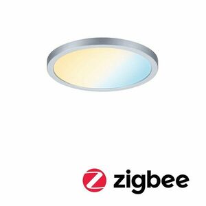 PAULMANN Smart Home Zigbee LED vestavné svítidlo Areo VariFit IP44 kruhové 175mm 13W matný chrom měnitelná bílá 930.45 obraz