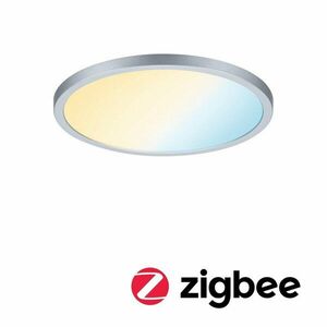 PAULMANN Smart Home Zigbee LED vestavné svítidlo Areo VariFit IP44 kruhové 230mm 16W matný chrom měnitelná bílá 930.46 obraz