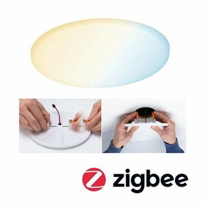 PAULMANN Smart Home Zigbee LED vestavné svítidlo Veluna VariFit měnitelná bílá 185mm IP44 15W 953.86 obraz
