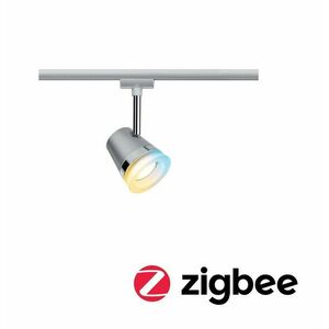 PAULMANN Smart Home Zigbee URail spot Cone matný chrom 1x5W GU10 stmívatelné nastavitelná bílá 955.26 obraz