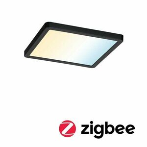 PAULMANN VariFit LED vestavné svítidlo Smart Home Zigbee Areo IP44 hranaté 175x175mm měnitelná bílá černá stmívatelné obraz