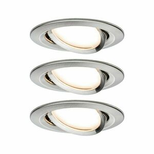 PAULMANN Vestavné svítidlo LED Nova kruhové 3x6, 5W kov kartáčovaný nastavitelné 3-krokové-stmívatelné 934.83 P 93483 obraz