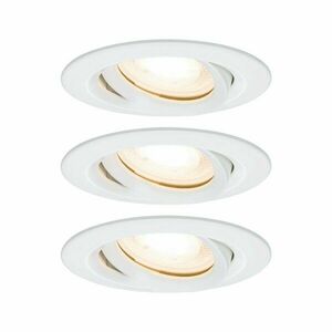 PAULMANN Vestavné svítidlo LED Nova kruhové 3x7W GU10 bílá mat nastavitelné 928.98 P 92898 obraz