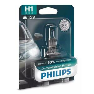 Philips H1 12V 55W P14, 5s X-tremeVision Pro150 1ks blistr 12258XVPB1 obraz