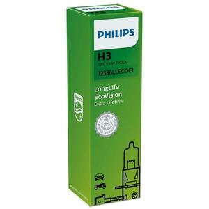 Philips H3 LongLife EcoVision 12V 12336LLECOC1 obraz