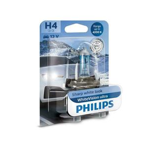 Philips H4 12V 60/55W P43t WhiteVision Ultra 4200K 1ks blistr 12342WVUB1 obraz