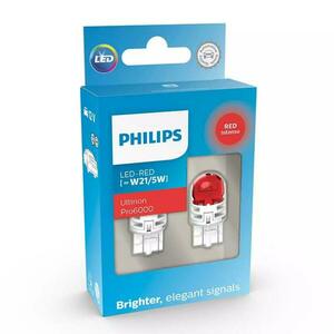 Philips LED W21/5W 12V 2.5/0.5W Ultinon Pro6000 Red Intense SI 2ks 11066RU60X2 obraz