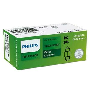 Philips T10.5x30 12V 10W 12860LL longerlife obraz