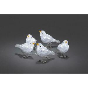 Exihand Ptáčci 6144-203, 5 kusů, 40 bílých LED , výška 11, 5 cm KONST obraz