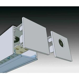SEC Koncové čelíčko pro WEGA-MODULE2-AA LED bez boční přechodky RAL9003 signální bílá 320-B-000-14-09-SP obraz