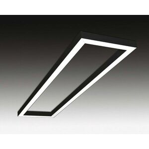 SEC Stropní nebo závěsné LED svítidlo s přímým osvětlením WEGA-FRAME2-DA-DIM-DALI, 50 W, černá, 886 x 330 x 50 mm, 3000 K, 6640 lm 322-B-105-01-02-SP obraz