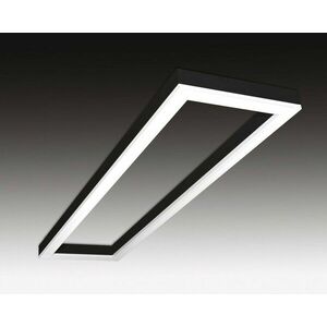 SEC Stropní nebo závěsné LED svítidlo s přímým osvětlením WEGA-FRAME2-DB-DIM-DALI, 32 W, černá, 607 x 330 x 50 mm, 3000 K, 4260 lm 322-B-103-01-02-SP obraz
