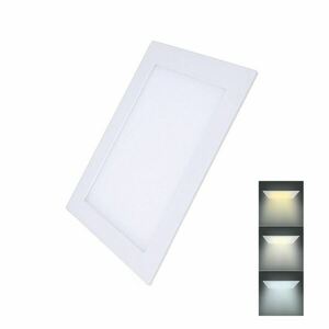 Solight LED mini panel CCT, podhledový, 18W, 1530lm, 3000K, 4000K, 6000K, čtvercový WD143 obraz