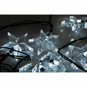 Solight LED vánoční řetěz, hvězdy, 20 LED, 3m, přívod 3m, IP20, bílá 1V30-W obraz