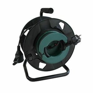 Solight prodlužovací přívod na bubnu, 1 zásuvka, venkovní, 25m gumový kabel, 3x 1, 5mm2, IP44 PB30 obraz