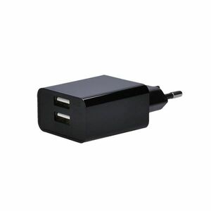 Solight USB nabíjecí adaptér, 2x USB, 3100mA max., AC 230V, černý DC48A obraz