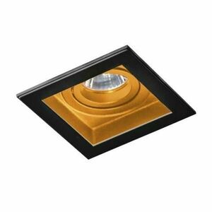 Stropní bodové podhledové svítidlo AZzardo Minorka black/gold AZ2802 GU10 1x50W IP20 černo-zlaté obraz