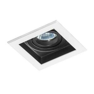 Stropní bodové podhledové svítidlo AZzardo Minorka white/black AZ1362 GU10 1x50W IP20 bílo-černé obraz