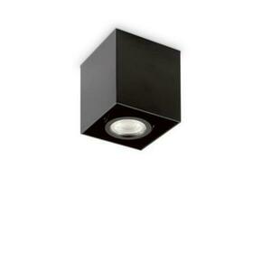 Stropní bodové svítidlo Ideal Lux Mood PL1 D09 Square Nero 243948 GU10 1x28W 9cm hranaté černé obraz