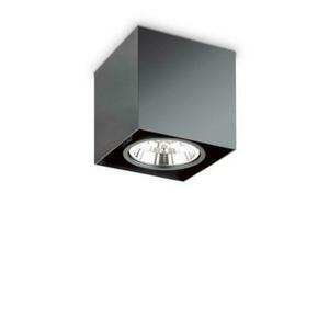 Stropní bodové svítidlo Ideal Lux Mood PL1 D15 Square Nero 243931 GU10 1x50W 15cm hranaté černé obraz