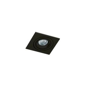 Stropní bodové zápustné svítidlo AZzardo Caro Square black AZ2434 GU10 1x40W IP20 9, 3cm černé obraz