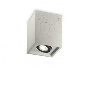 Stropní svítidlo Ideal Lux Oak PL1 square cemento 150475 hranaté betonové obraz
