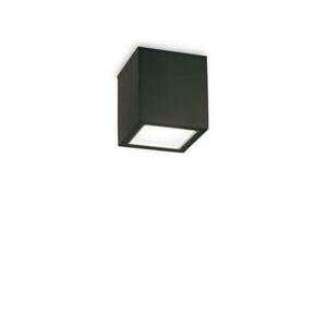 Venkovní stropní přisazené svítidlo Ideal Lux TECHO PL1 SMALL NERO 251578 GU10 1x20W IP54 9cm černé obraz