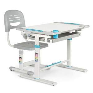 Blumfeldt Tommi XL, sada dětského psacího stolku a židle, výškově nastavitelný stůl a ergonomická židle, od 4 - 10 let obraz