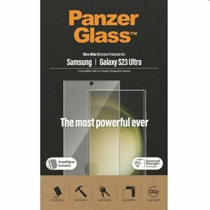 Ochranné sklo PanzerGlass UWF AB pro Samsung Galaxy S23 Ultra, černé obraz