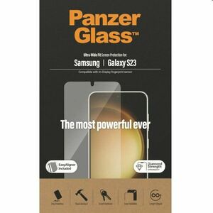 Ochranné sklo PanzerGlass UWF AB pro Samsung Galaxy S23, černé obraz